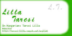 lilla tarcsi business card